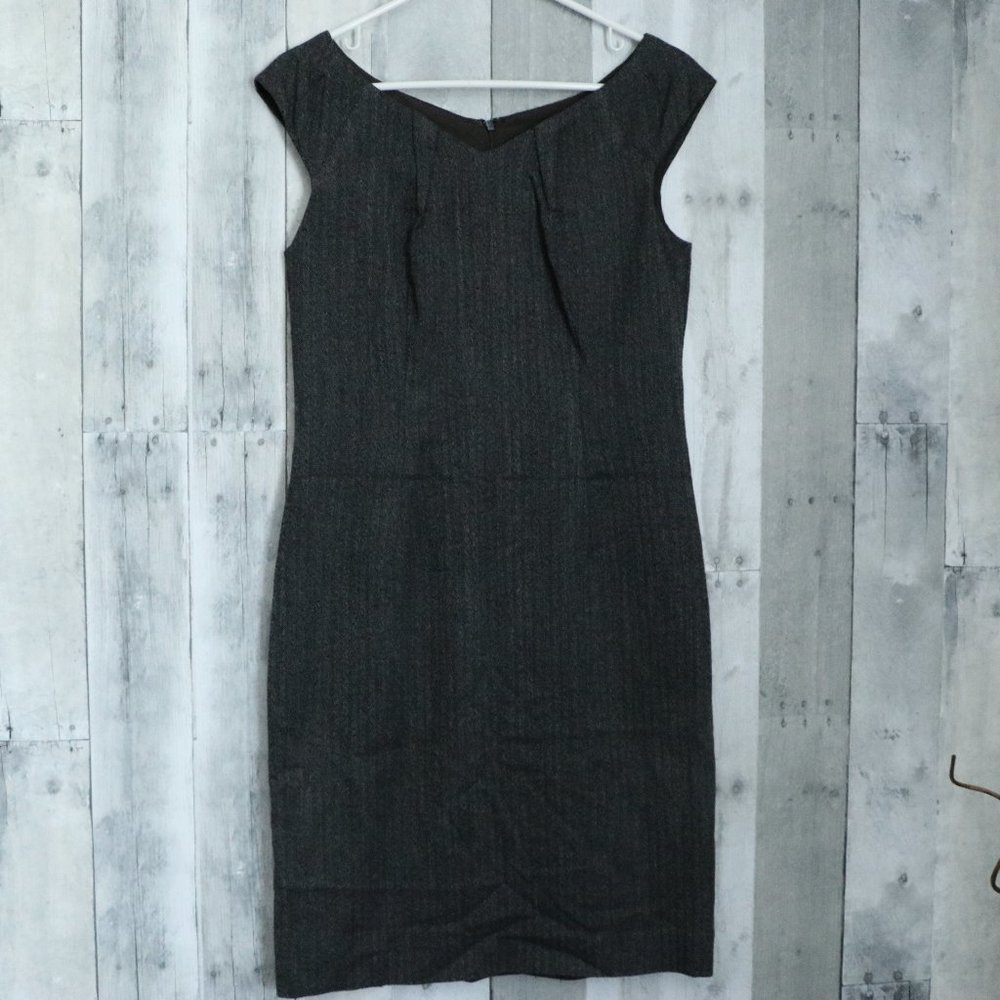 Massimo | Women's Gray Professional Pattern Dress
